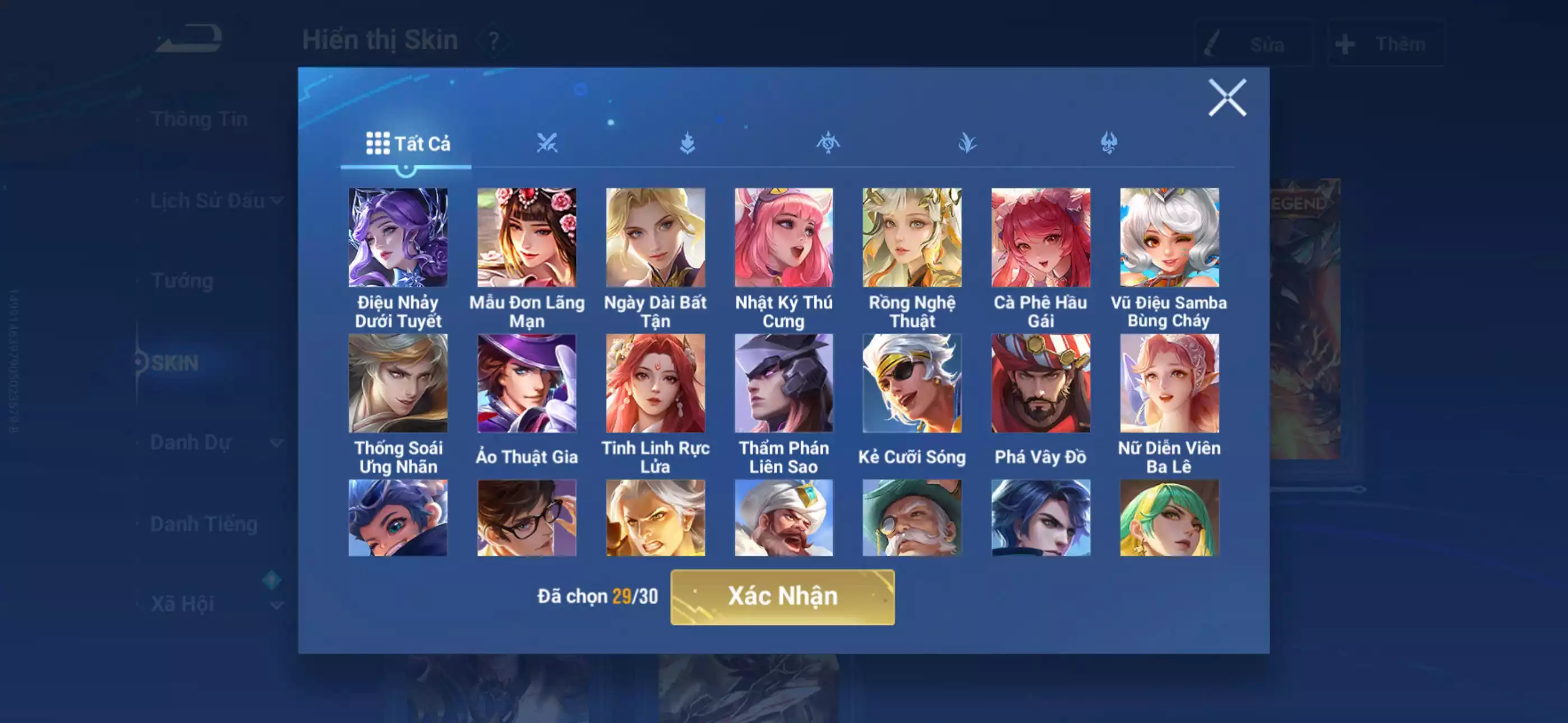 Ảnh Acc global login infinite 2 vô song 1 đá, 4 trân phẩm 3 skin jjk, 24 skin truyền thuyết